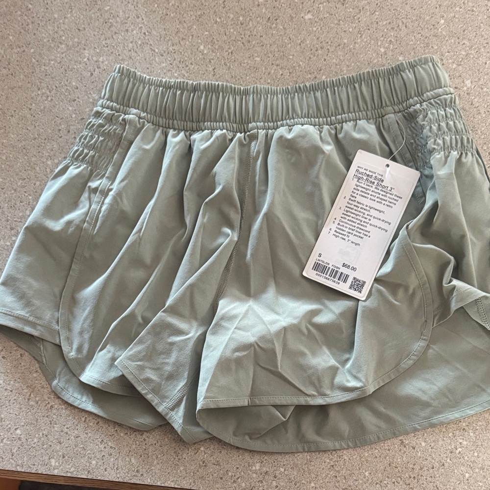 lululemon athletica Sage Green Run-Ready Athletic Shorts